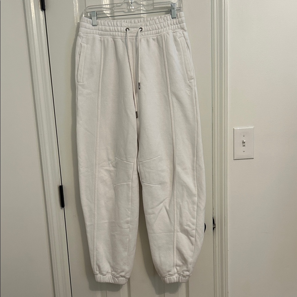 Free People women’s White Drawstring Joggers